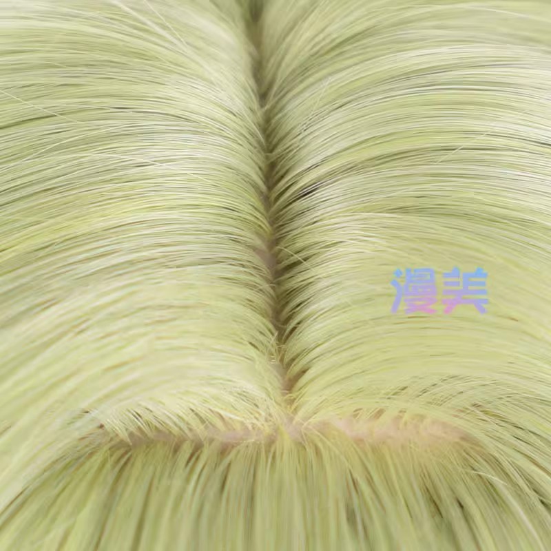 Honkai Impact 3rd Mobius Cosplay Wig 80cm Long Light Green Curly Heat Resistant Wigs