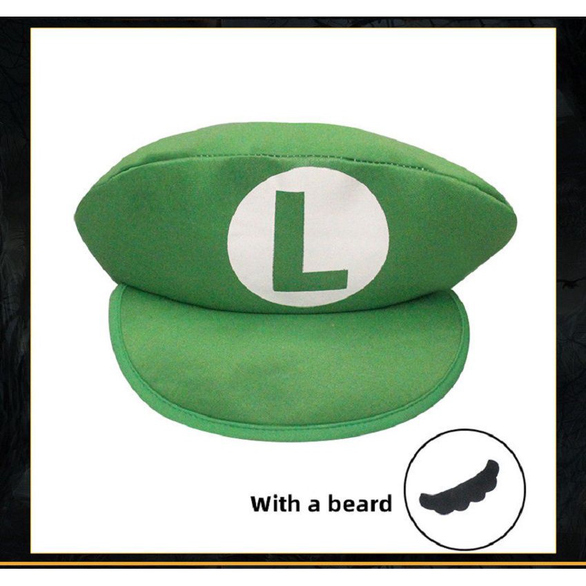 Hot Super Mario Bros New Animation Cosplay Prop Hat Luigi Bros Dome Hat Baseball Cap Kids Adults Unisex Birthday Gifts