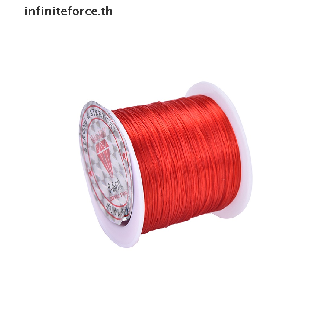 [INTH] สายเชือกยืดหยุ่น 50 เมตร 0.5 มม. สําหรับทําสร้อยคอ สร้อยข้อมือ [Better]