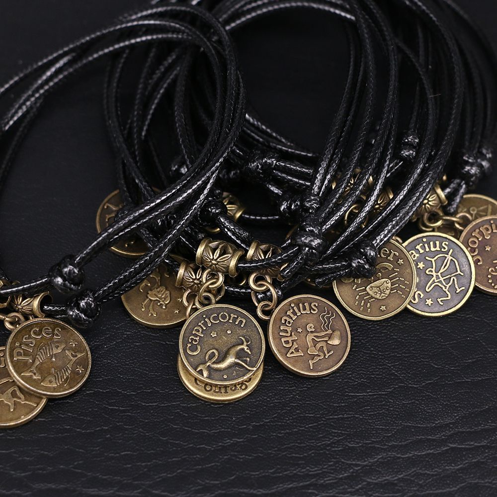 IVORY Ankle Chain 12 Constellations Men Foot Jewelry Anklet Beach Sandal Bracelet Fashion South Personality Foot Chain