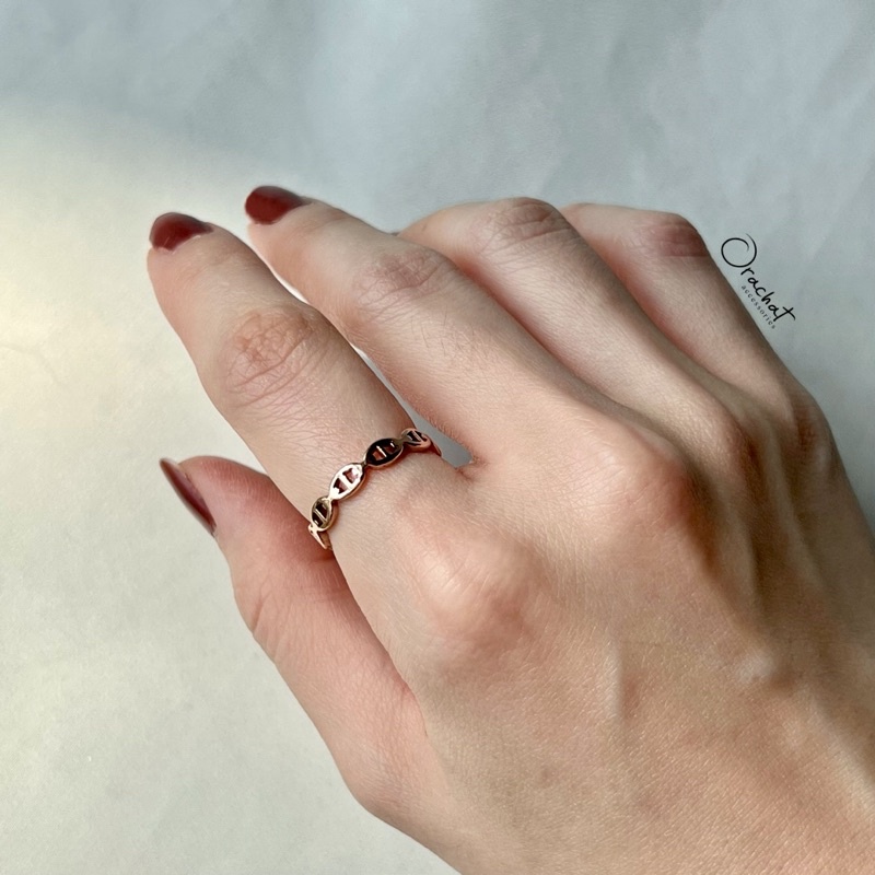 Jenny 14k ring. (แหวนงานชุบ 14k สแตนเลส สวย ทน เงา โดนน้ำหอม เจลแอลกอฮอล์ได้ ไม่ลอก ไม่ดำ)