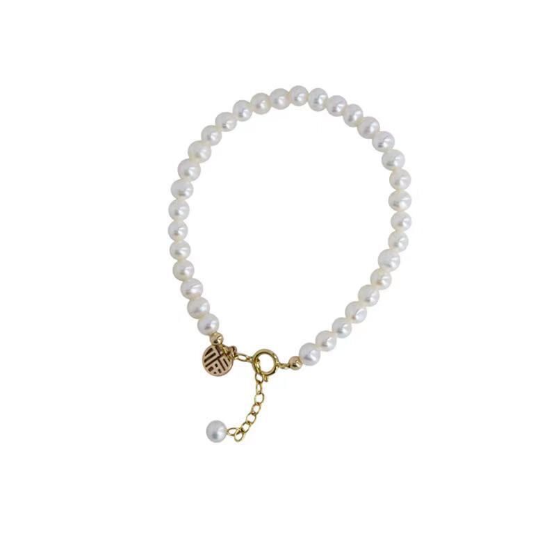 Jewelry Fu Brand สร้อยข้อมือ หรูหรา สไตล์เรโทร สําหรับผู้หญิง นักเรียน