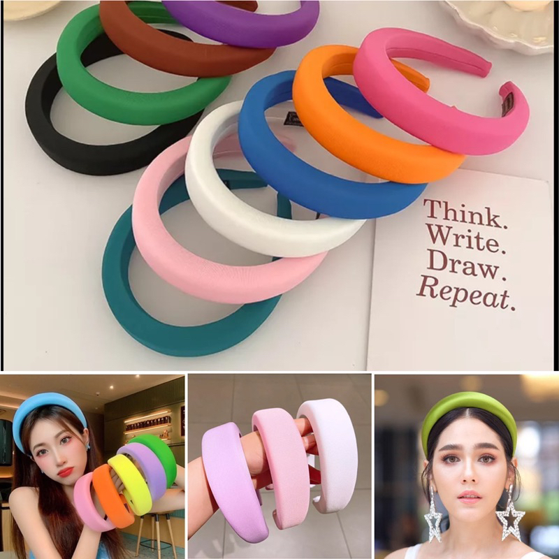 Jolie Wiwii (สินค้าพร้อมส่ง) ที่คาดผมฟองน้ำ ที่คาดผมเกาหลี
