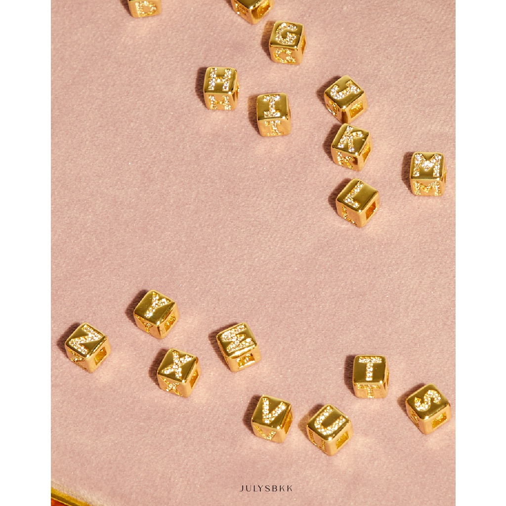 Julys - cube alphabet charms