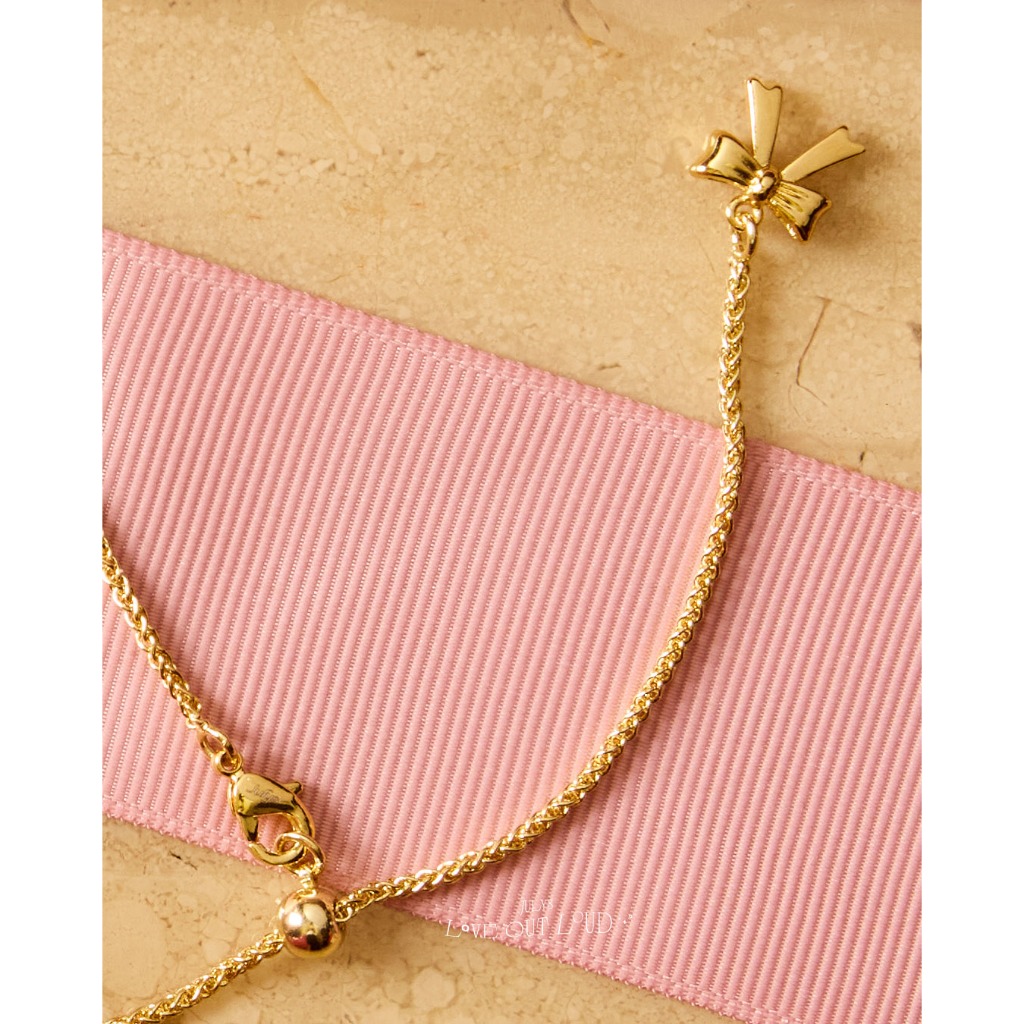 Julys - lolita ribbon drawstring necklace สร้อยคอโบว์ รูดได้