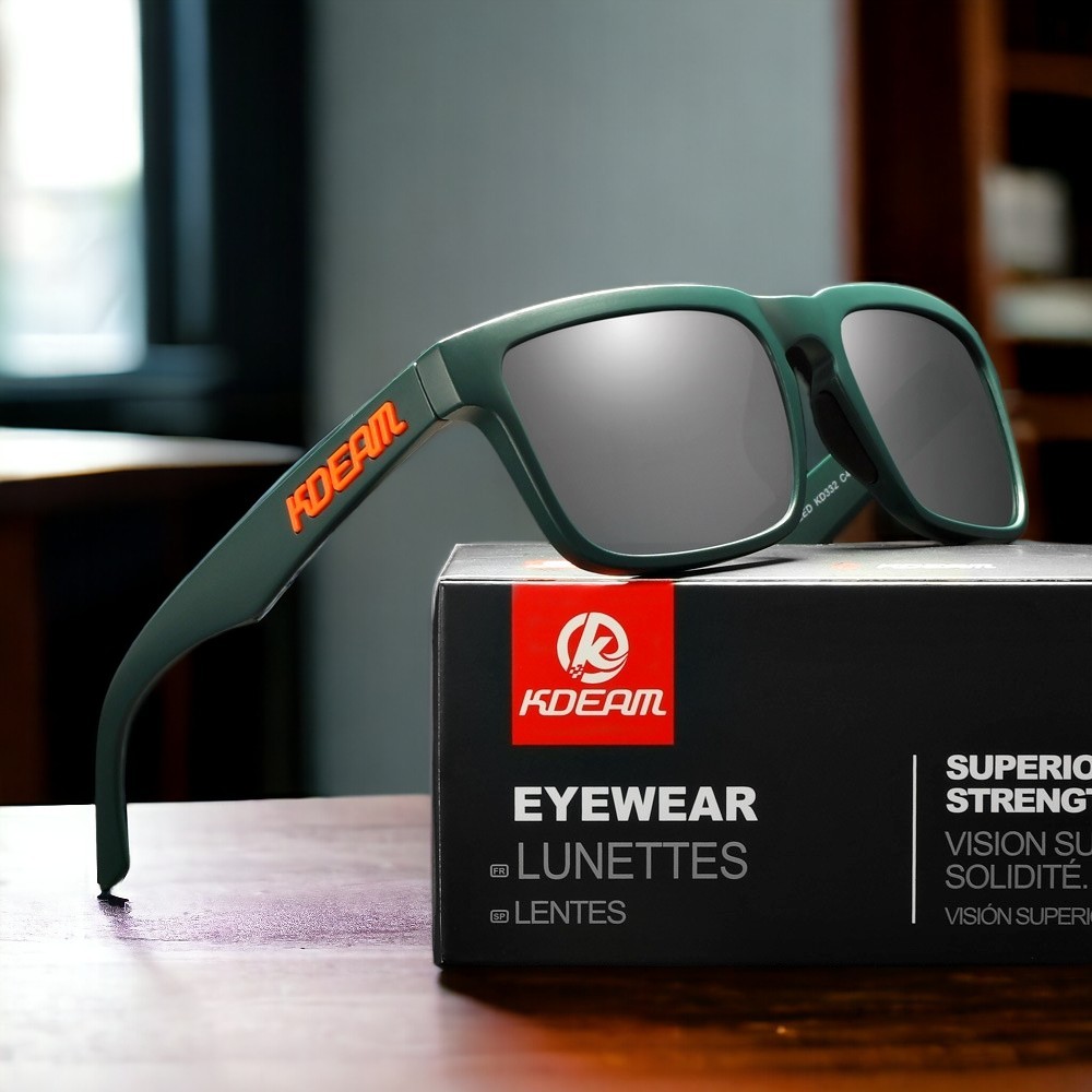 KDEAM แบรนด์แท้ 100% ร้านไทยส่งเร็ว แว่นตากันแดด เลนส์ Polarized แว่นกันแดดผู้ชาย (ผู้หญิงใส่ได้) - G141