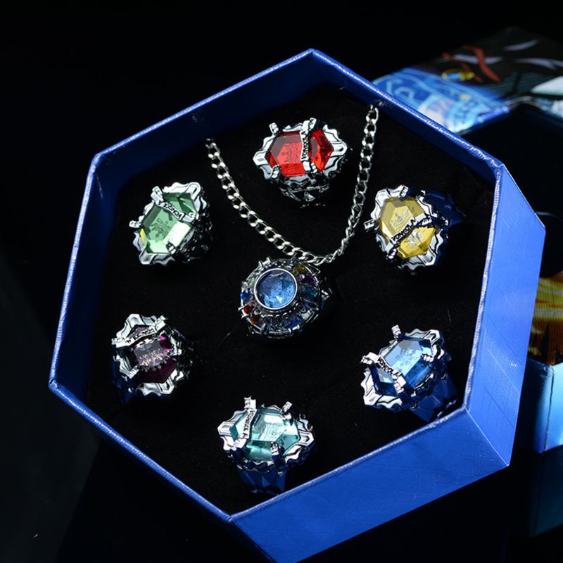 Kin Katekyo Hitman Reborn Vongola แหวนคอสเพลย์ โลหะผสม แฟชั่น สําหรับผู้ชาย ผู้หญิง