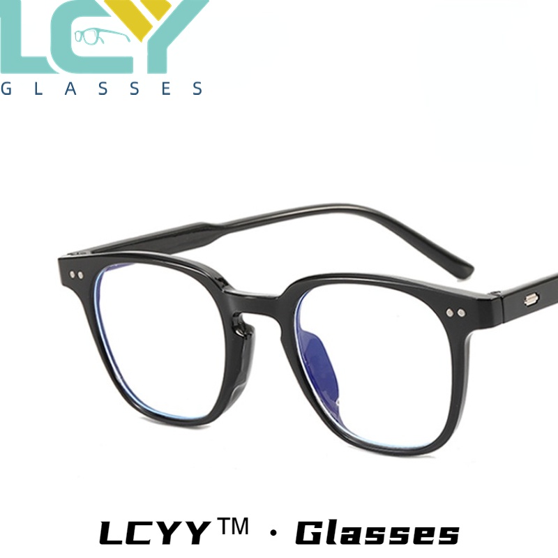 Lcyy2023 ใหม่ แว่นตาแฟชั่น ป้องกันแสงสีฟ้า สไตล์เรโทร สําหรับนักเรียน 5273