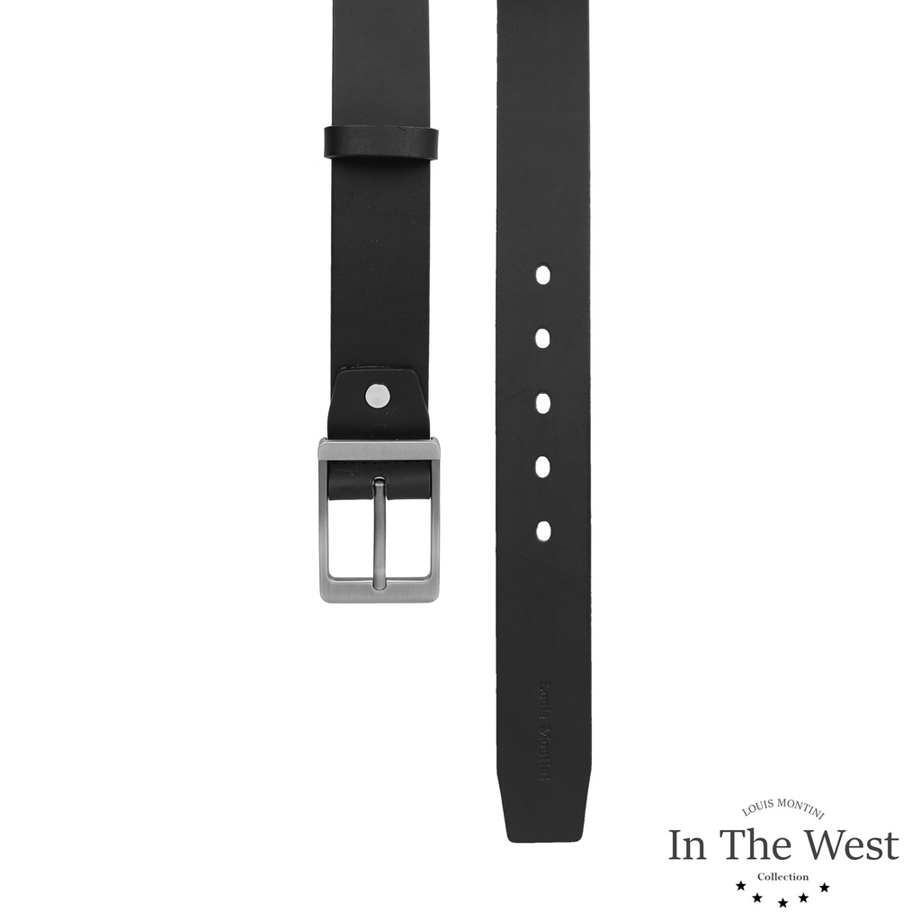Louis Montini Classic FK Belt เข็มขัดหนังวัวแท้ หนังหนาหน้าเดียว FK Men Belt - MGN117