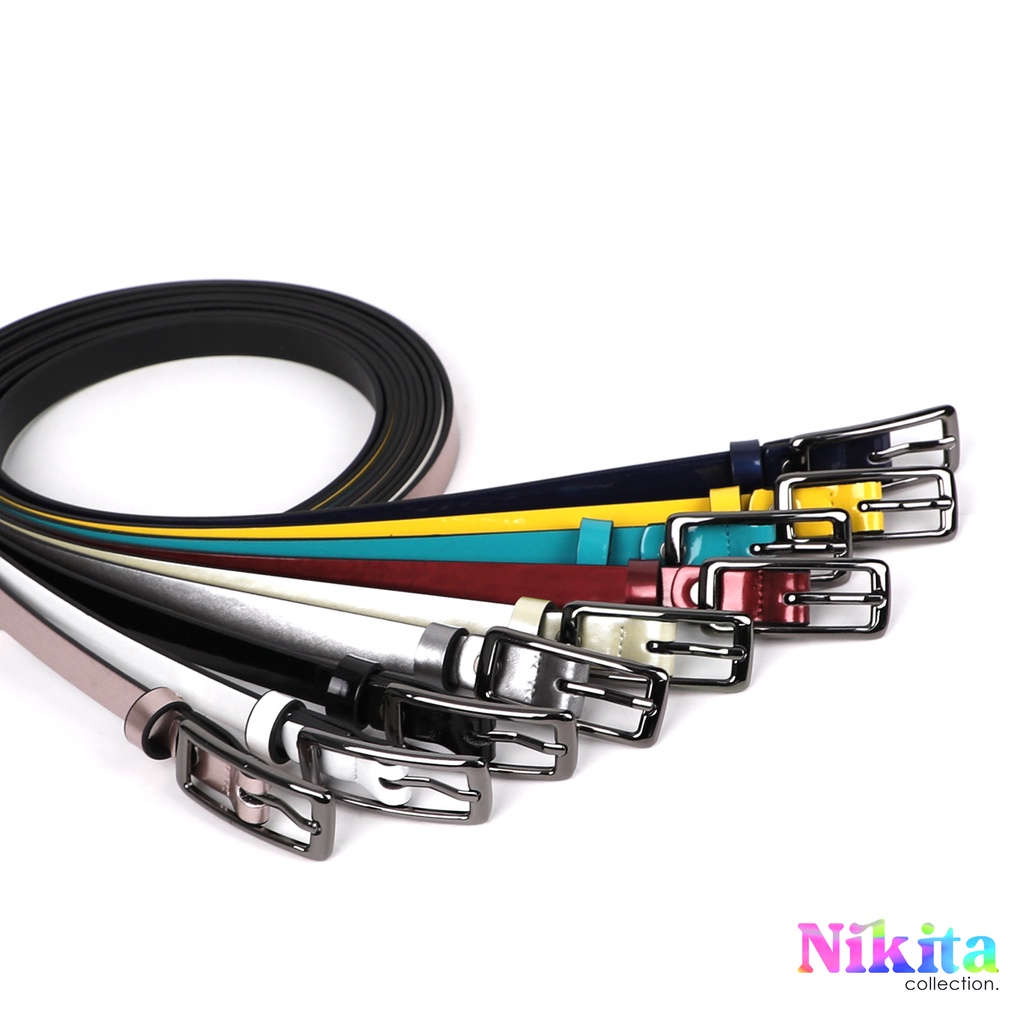 Louis Montini (Nikita) เข็มขัดผู้หญิง Women Belt เข็มขัดพียู MPU12