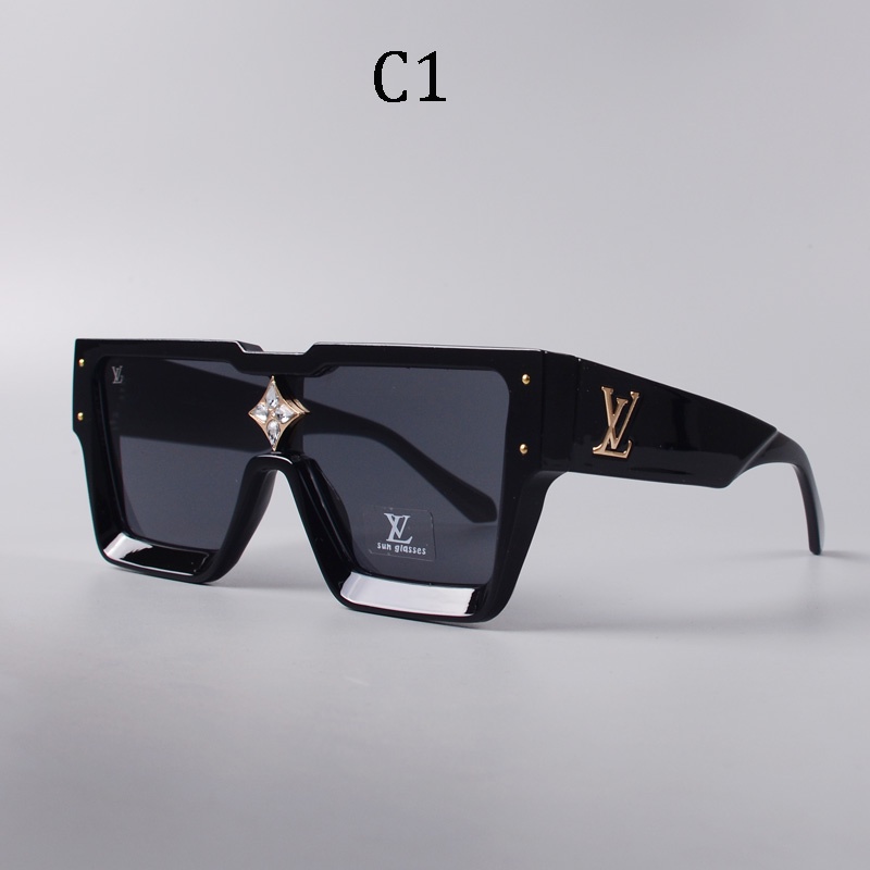 Louis VUITTON LV 1486 แว่นตากันแดด ไล่โทนสี แบรนด์หรู ดีไซน์คลาสิก แฟชั่นสไตล์เรโทร