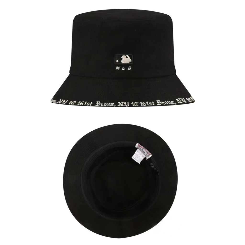 MLB NY หมวกบักเก็ตเเฟชั่นรุ่นใหม่ปักลายอักษรรอบหมวก BUCKET HAT
