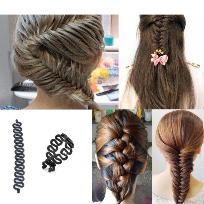 Magic Hair Styling Accessories Hair Clip DIY Hair Braiding Braider Tool Set Twist Bun Barrette Elastic for Women Headband