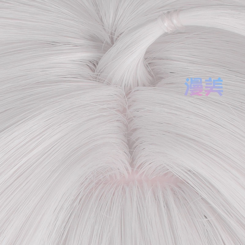 Manmei Game Arknight Lappland Cosplay Wig 90cm Long Mixed Color Wigs Heat Resistant Synthetic Hair