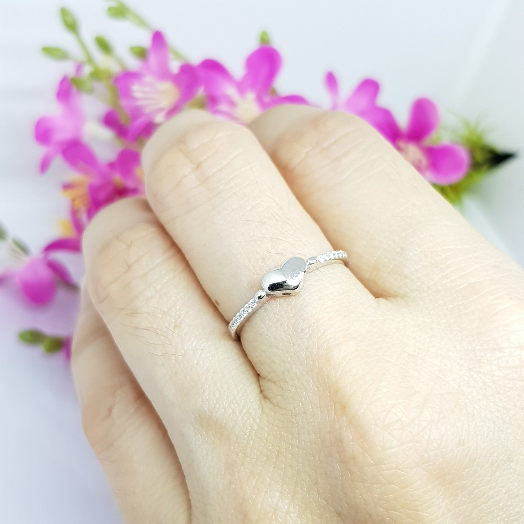 Memorine Jewelry แหวนเงินแท้ 925 ฝังเพชรสวิส (CZ) : ONLR243