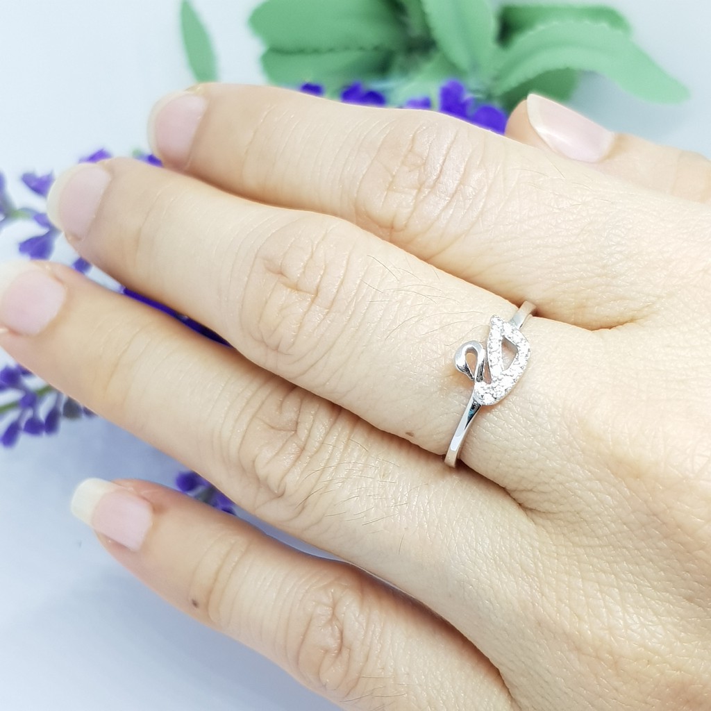 Memorine Jewelry แหวนเงินแท้ 925 ฝังเพชรสวิส(CZ) : ONLR343