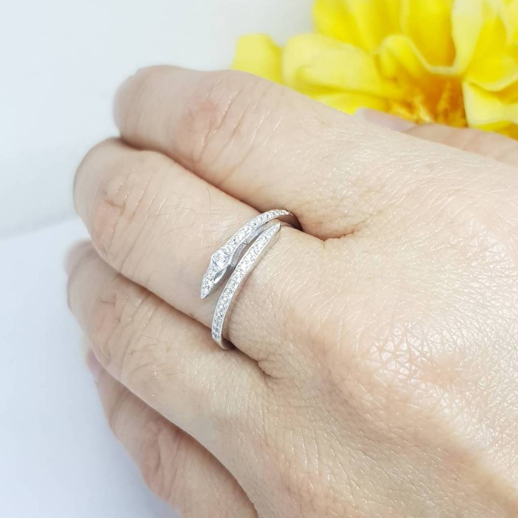 Memorine Jewelry แหวนเงินแท้ 925 ฝังเพชรสวิส(CZ) : ONLR385