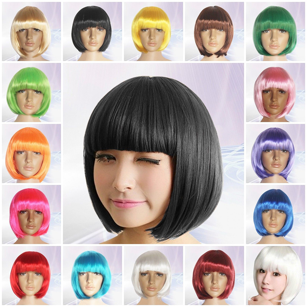 Mihan วิกผมสั้นสังเคราะห์หลากสี 14 สีสําหรับผู้หญิงและผู้ชาย