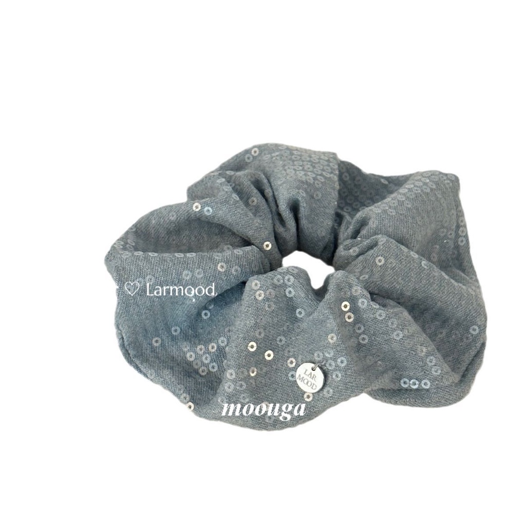 Moouga/handy ที่คาดศีรษะ ผ้ายีน ลดอายุ แบบเรียบง่าย สไตล์ใหม่ สําหรับผู้หญิง