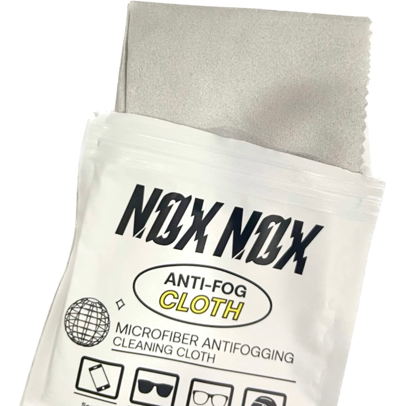 NOX NOX - Anti Fog ผ้าเช็ดเลนส์กันหมอกฝ้า ผ้าเช็ดแว่น ผ้าเช็ดเลนส์ ใส่แมสไม่ขึ้นฝ้า 100%