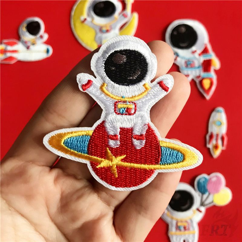 Nasa : แผ่นป้ายแพทซ์ลายนักบินอวกาศ Diy สําหรับเย็บปักตกแต่งเสื้อผ้า 1 ชิ้น