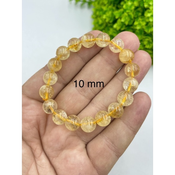 Natural Citrine Round Beaded Bracelet for men and women Yellow Citrine Quartz Bracelet available in 6 mm 8mm 10mm