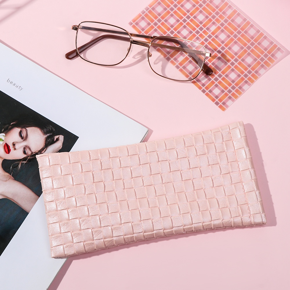 Nextshop กระเป๋าหนัง Pu สําหรับใส่แว่นตาอ่านหนังสือแว่นสายตาแบบพกพา Unisex
