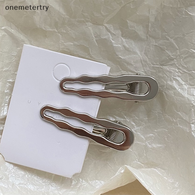 Onem กิ๊บติดผม โลหะ สีเงิน ปากจระเข้ เครื่องประดับ สําหรับผู้หญิง