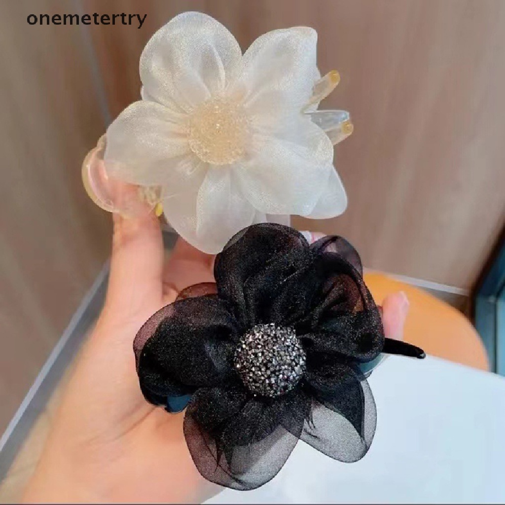 Onem กิ๊บติดผมหางม้า รูปดอกทานตะวัน ประดับพลอยเทียม หรูหรา เครื่องประดับ สําหรับผู้หญิง