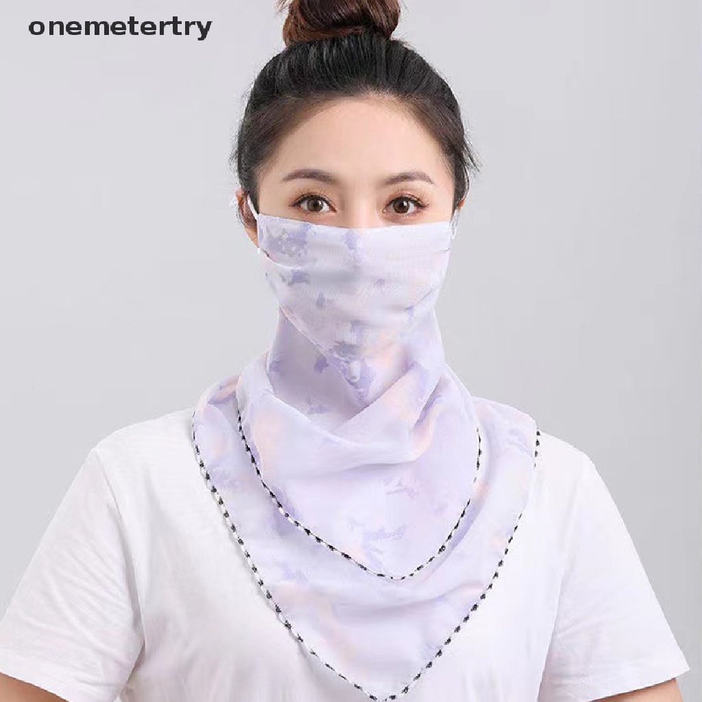 Onem หน้ากากกันแดด ผ้าชีฟอง ระบายอากาศ สําหรับผู้หญิง 1 ชิ้น