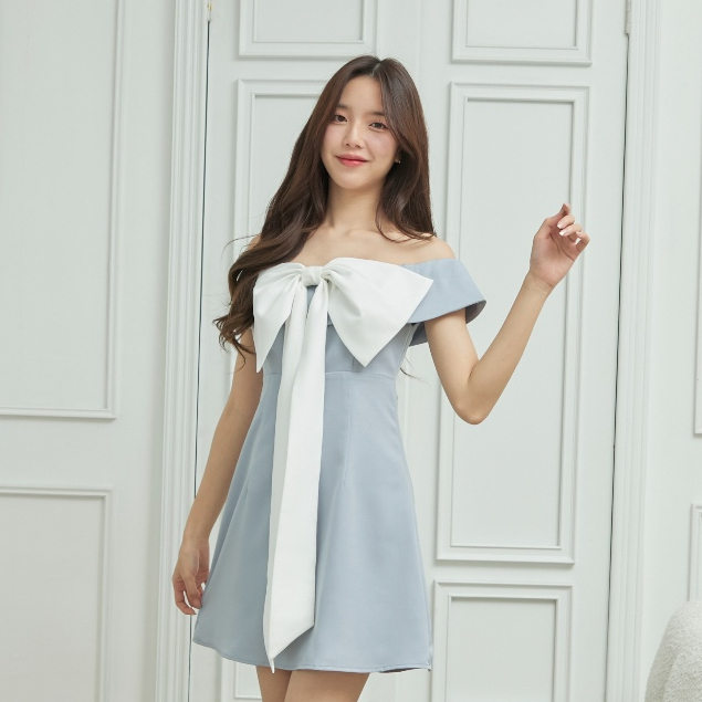 Pirunya - Bow 01 เข็มกลัดโบว์ สีขาว ประดับชุด