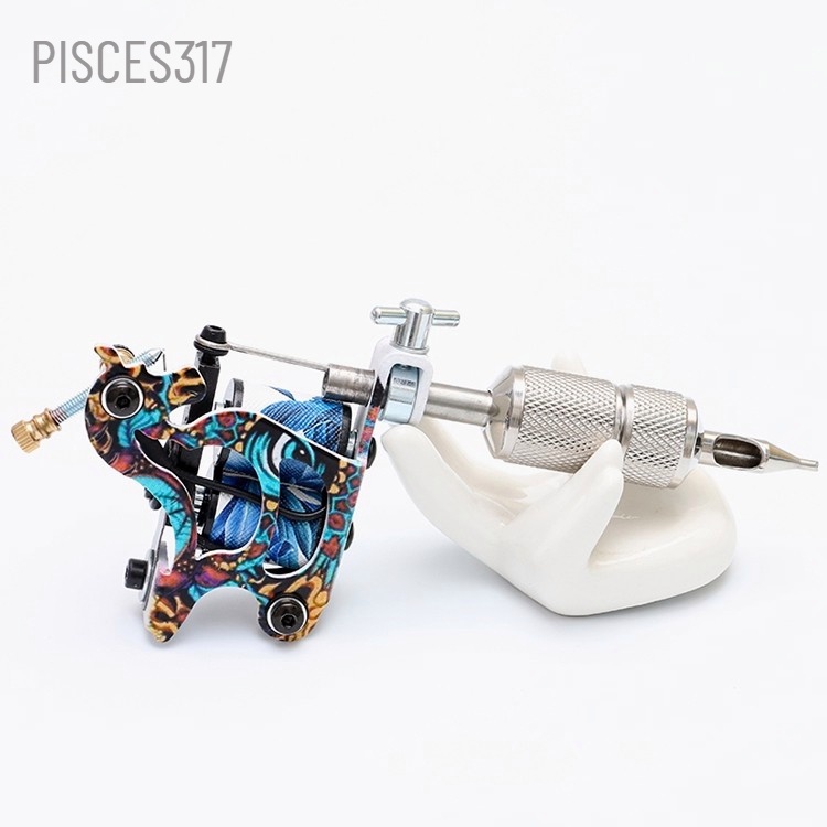Pisces317:D เครื่องสักมืออาชีพ คอยล์ทองแดง Shader Gun อุปกรณ์สำหรับช่างสักมืออาชีพ พร้อมส่ง