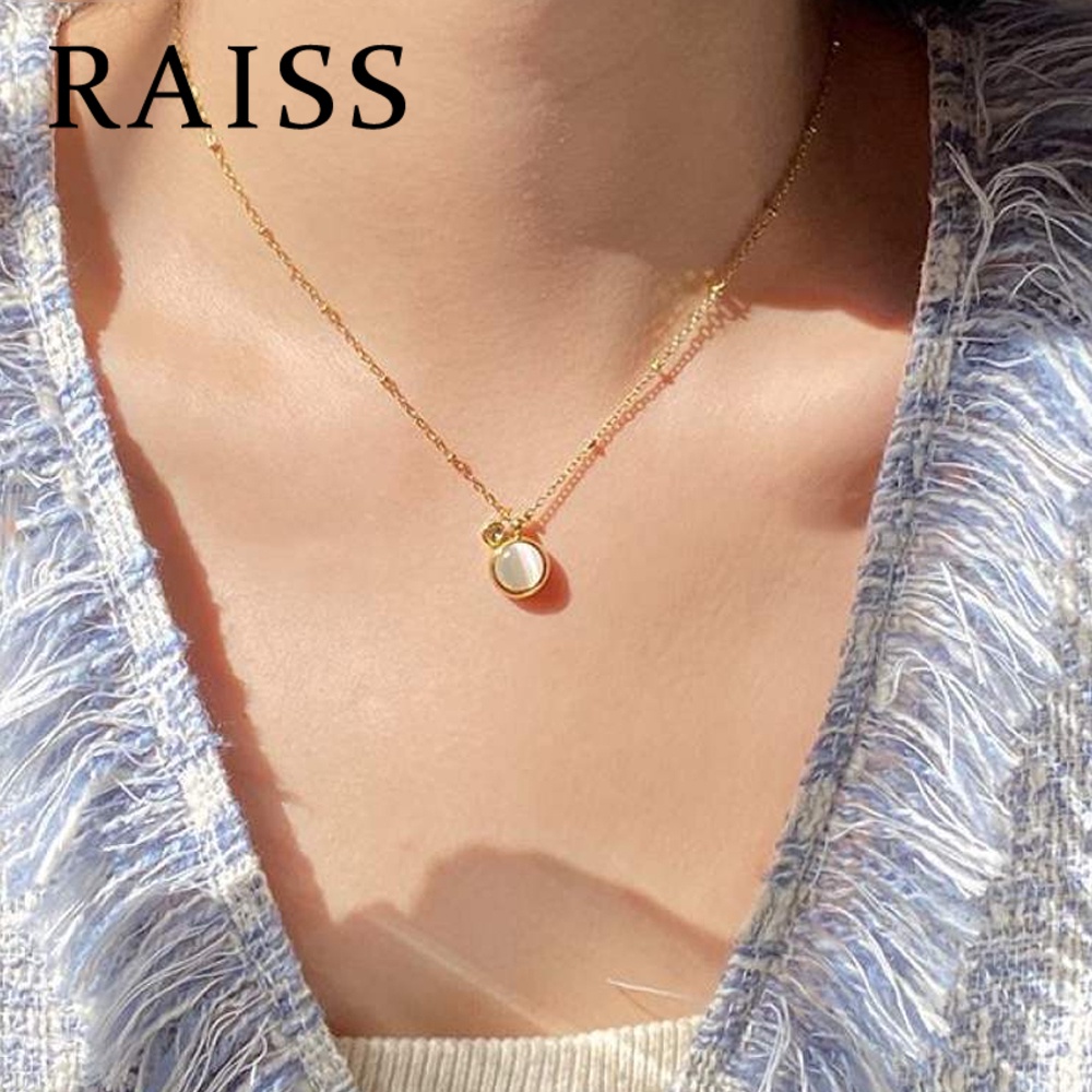 RAISS สร้อยตาแมวนำโชค สร้อยสแตนเลสแฟชั่นสวยๆสำหรับผู้หญิง