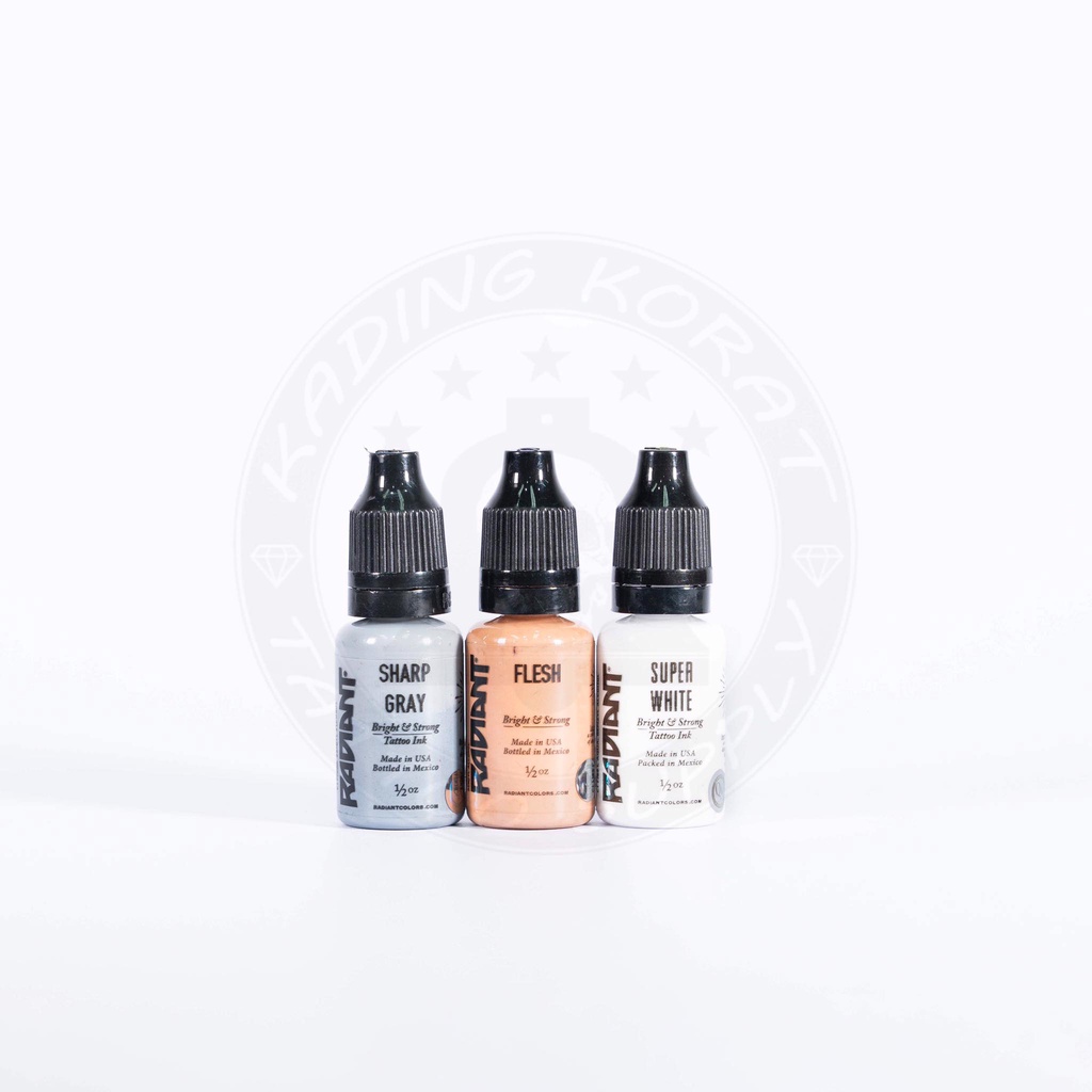 Radiant Colors Tattoo Ink  ครึ่งออนซ์ นำเข้าจาก USA สีสำหรับงานสัก หมึกสัก