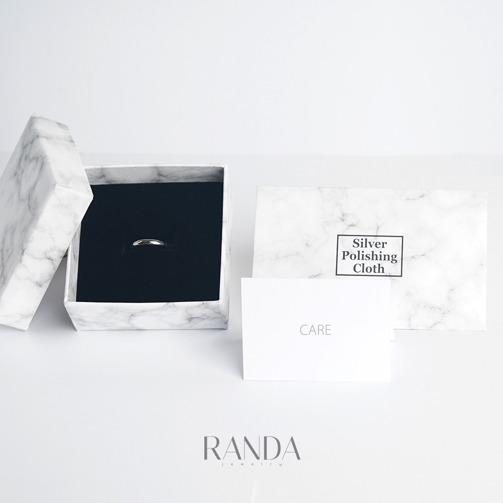 Randa แหวนสแตนเลส มินิฮาร์ท mini heart โดนสารเคมีได้ สีเงิน สีพิ้งโกล สีทอง ไม่ลอก ไม่ดำ ของขวัญ