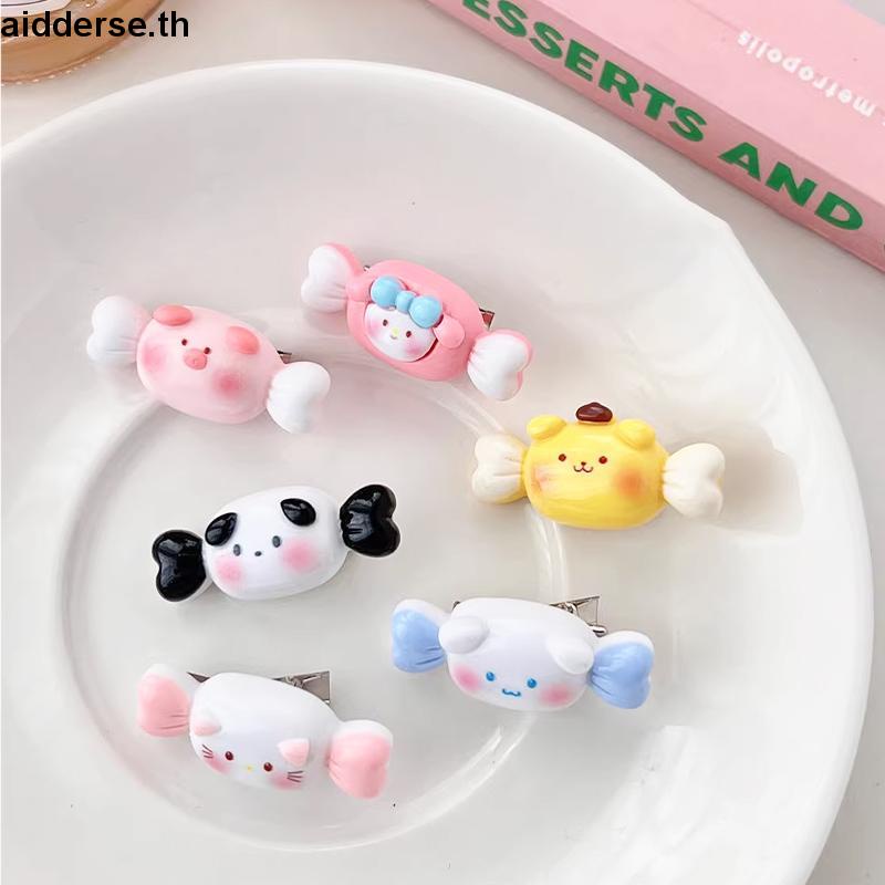 SANRIO กิ๊บติดผม รูปการ์ตูนซานริโอ้น่ารัก สีแคนดี้ สไตล์ญี่ปุ่น สําหรับผู้หญิง