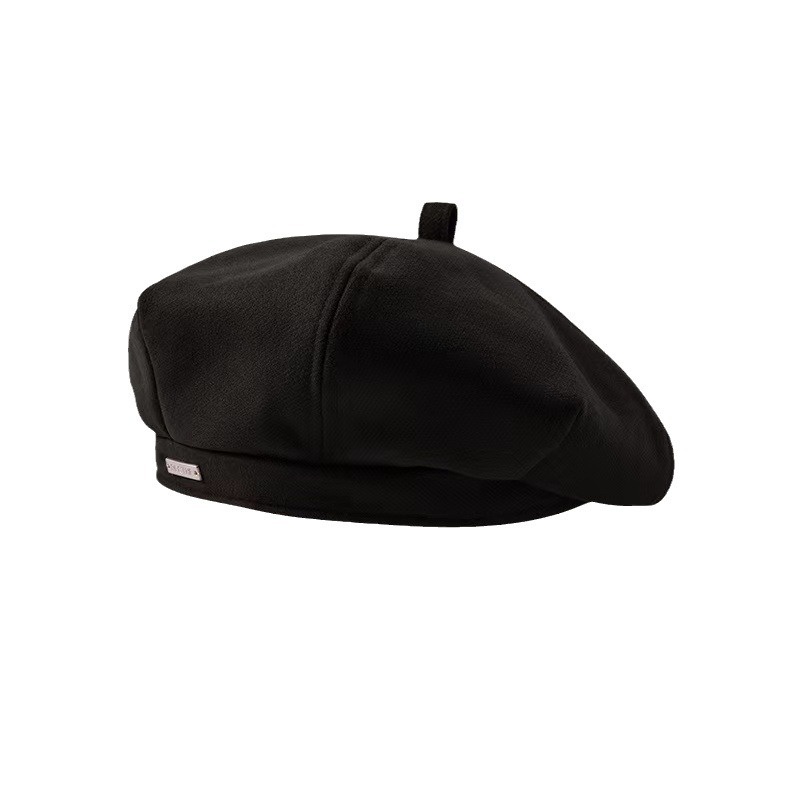 SPLENDID หมวกเบเร่ต์ Beret ผ้าสังเคราะห์นุ่ม เข็มกลัดหัวใจ CAP
