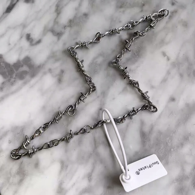 Sale สร้อยคอโซ่หนามฮิปฮอป Thorn Spike Chain Necklace พร้อมส่ง
