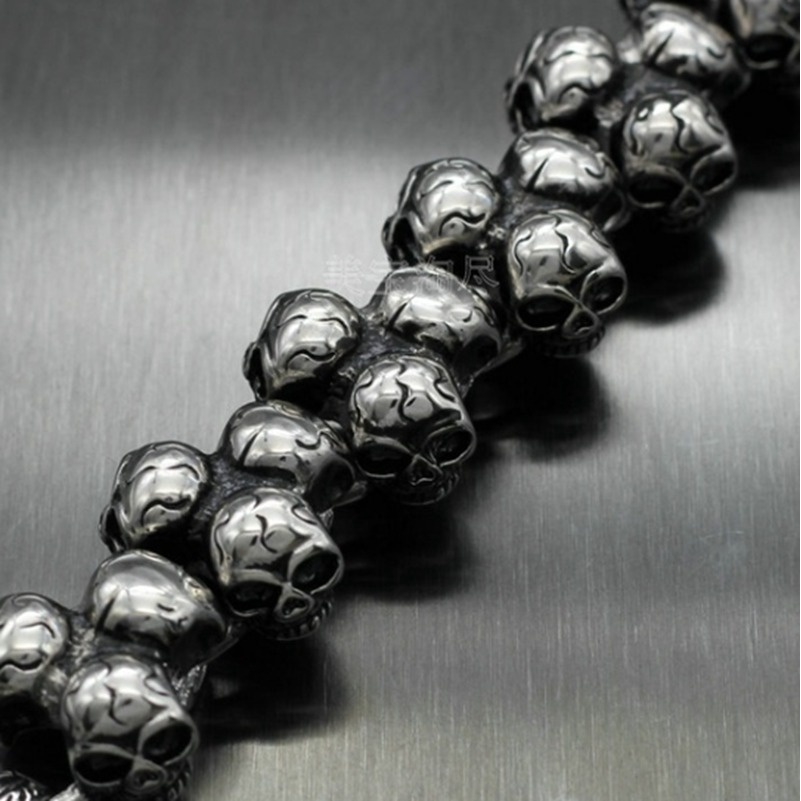 Skull Pattern Bangle for Men