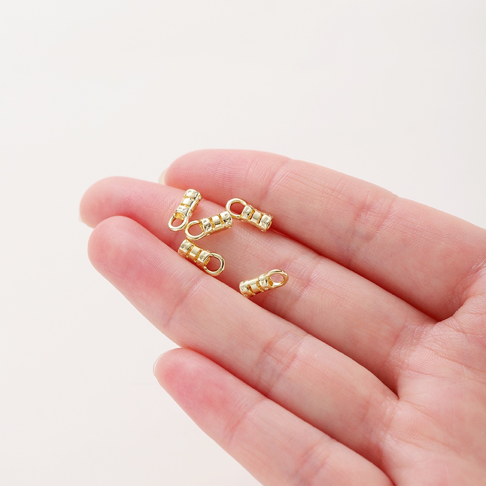 St.kunkka บักเกิล สีทองแท้ 18K ไม่ซีดจาง สําหรับทําจี้สร้อยคอ สร้อยข้อมือ DIY 10 ชิ้น ต่อถุง