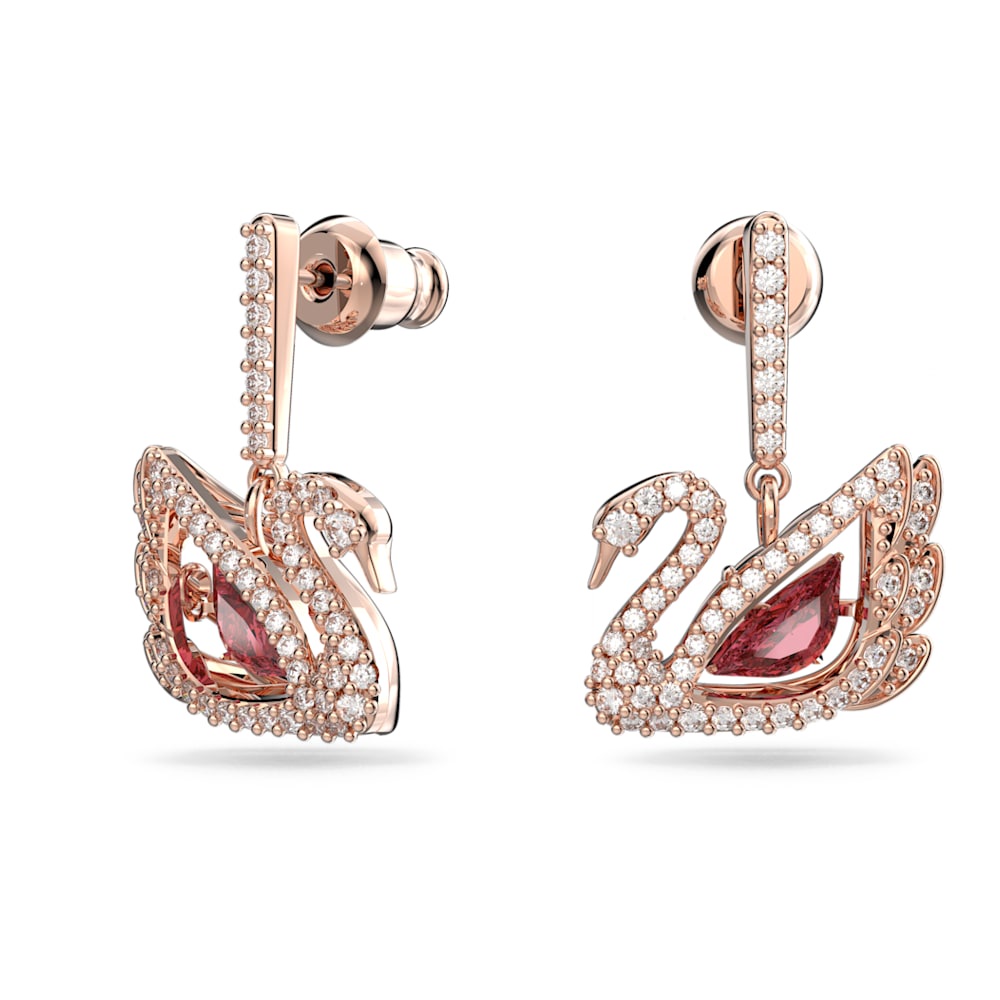 THAI S ต่างหู ต่างหูจี้  แท้ Dancing Swan teardrop-shaped earrings เครื่องประดับแฟชั่นสตรี ของแท้100%