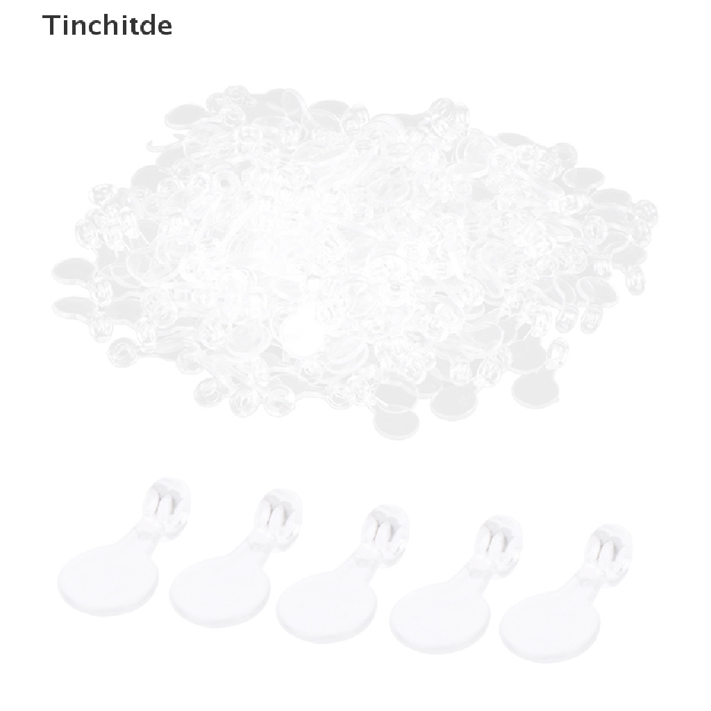 [Tinchitde] ตะขออะคริลิคใส ขนาด 16*8 มม. สําหรับทําเครื่องประดับ 200 ชิ้น