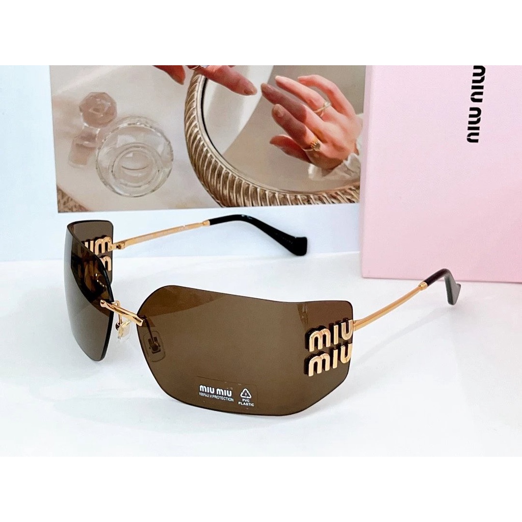 [Top Daigou Version] MIUMIU แว่นตากันแดด MU54YS สําหรับผู้หญิง
