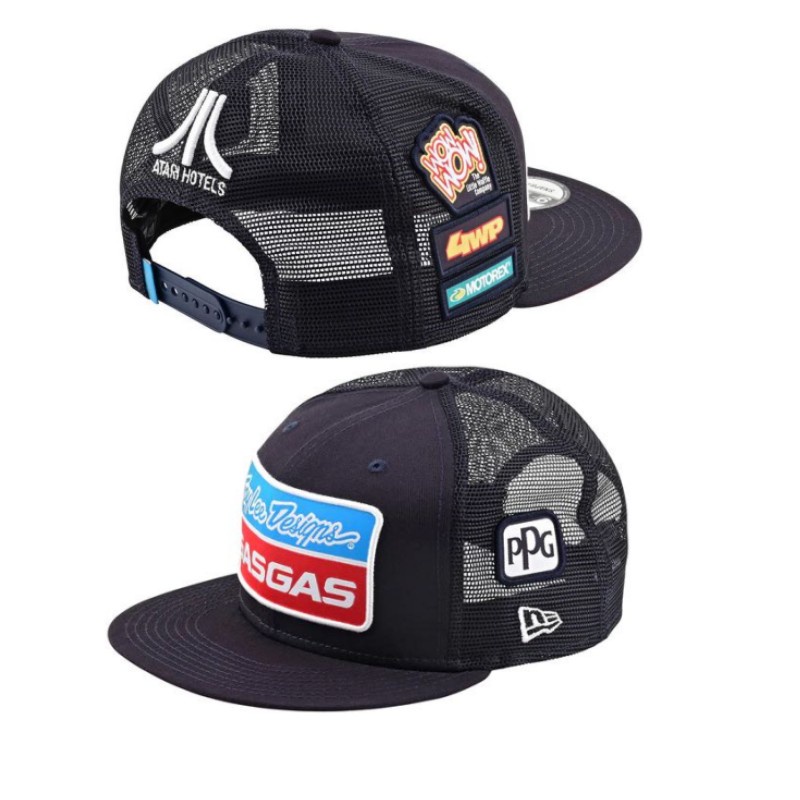 Topi TLD GASGAS Troy Lee หมวกแก๊ป ผ้าตาข่าย ปรับได้ สําหรับผู้ชาย ผู้หญิง เหมาะกับการเล่นกีฬาวิบาก 2021