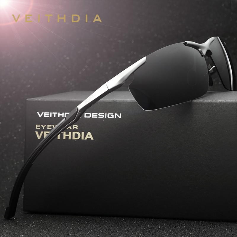 VEITHDIA แว่นตากันแดด อลูมิเนียม โพลาไรซ์ เหมาะใส่เล่นกีฬา สำหรับผู้หญิงและผู้ชาย