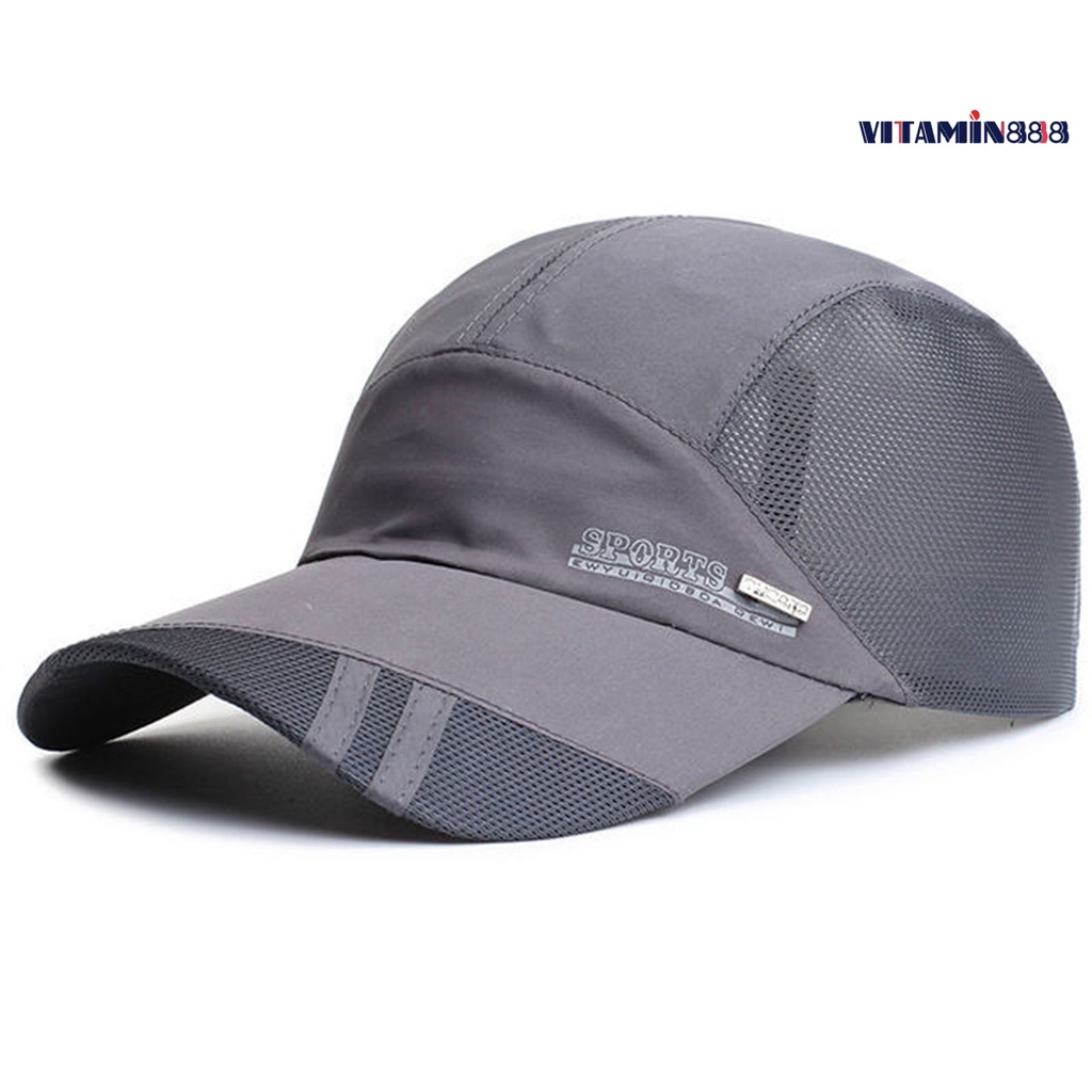 [VIAI] หมวกเบสบอล ผ้าตาข่าย กลวง น้ําหนักเบา ป้องกันแดด สําหรับผู้ชาย ใส่วิ่ง