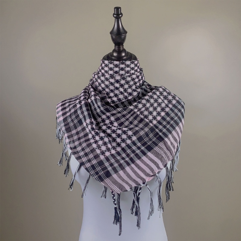 Voonne Arab Keffiyeh Shemagh ผ้าพันคอ ผ้าคลุมไหล่ ทรงสี่เหลี่ยม