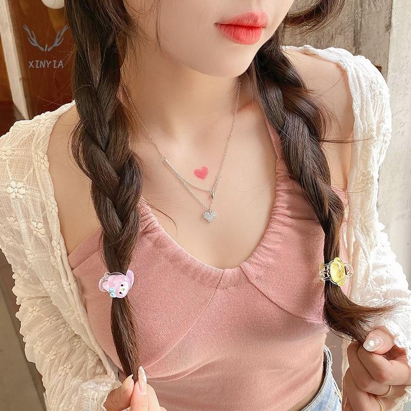 Xinyia1 กิ๊บติดผมหน้าม้า ลายการ์ตูนคุโรมิน่ารัก ขนาดเล็ก สีสันสดใส สําหรับเด็กผู้หญิง