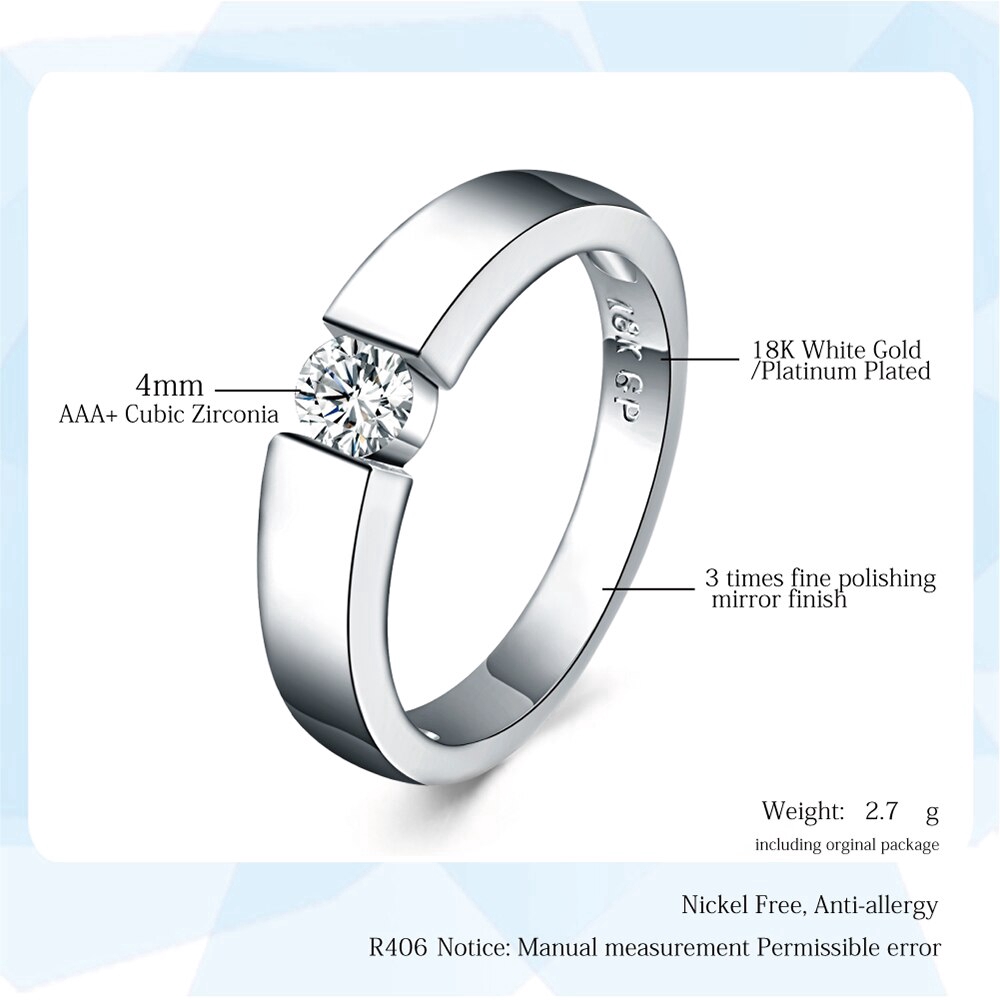 ZHOUYANG 4.5mm หัวใจและ Cubic Zirconia แหวนแต่งงานลูกศรกุหลาบทองและสีเงินสีคลาสสิกแหวนนิ้วมือ R400 R406