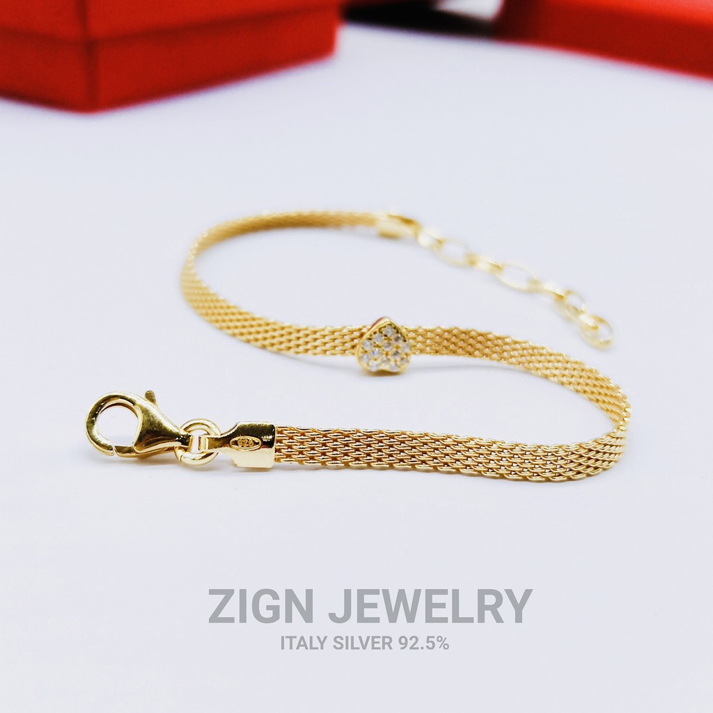 Zign Jewelryสร้อยข้อมือ (ITALY 925) BSY01 เงินแท้ นำเข้าจากอิตาลี่